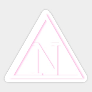 Delta Nu White - Legally Blonde Sorority Sticker